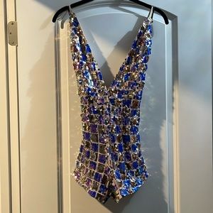 Forever 21 sequin romper